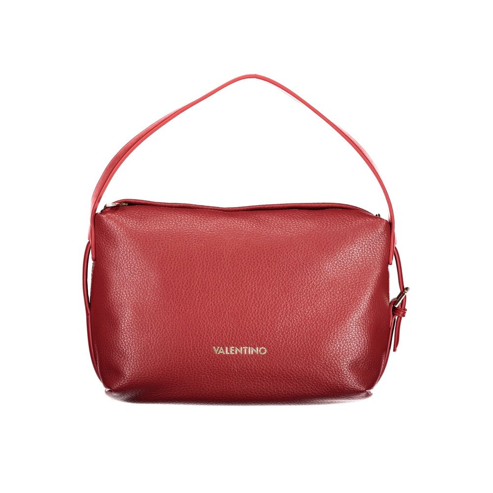 Mario Valentino - Rosso Polyurethane Women’s Bag with Adjustable Strap