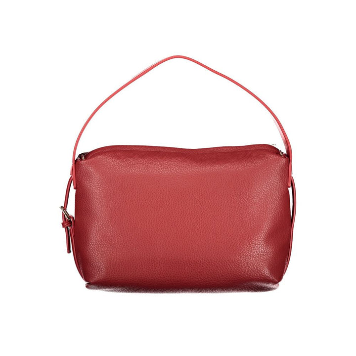 Mario Valentino - Rosso Polyurethane Women’s Bag with Adjustable Strap