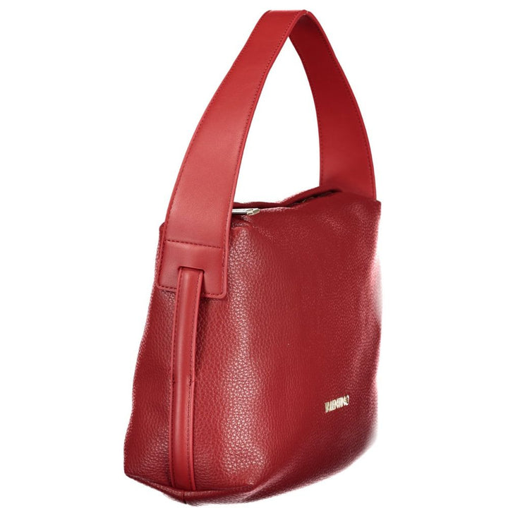 Mario Valentino - Rosso Polyurethane Women’s Bag with Adjustable Strap