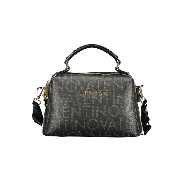 Mario Valentino Nero Poliuretano Donna Bag with Adjustable and Removable Strap