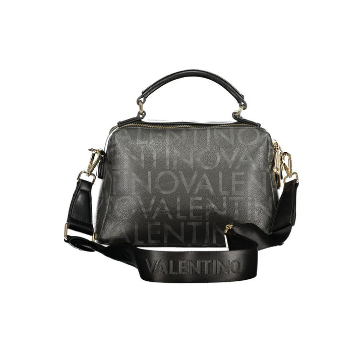 Mario Valentino Nero Poliuretano Donna Bag with Adjustable and Removable Strap