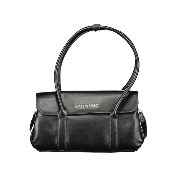 Mario Valentino - Nero Poliuretano Donna Bag with Shoulder Handles and Compartments