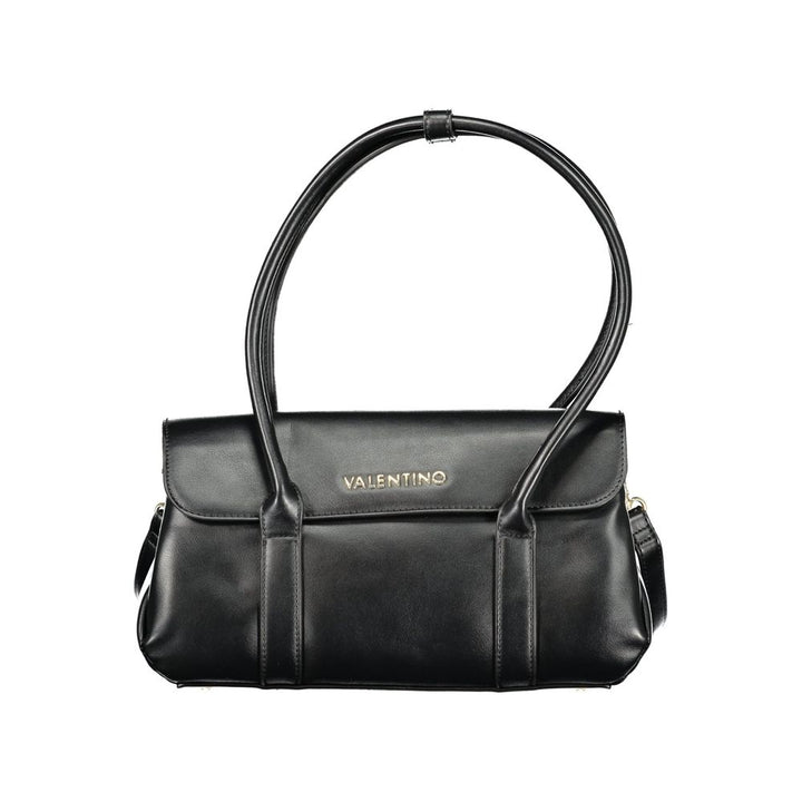 Mario Valentino - Nero Poliuretano Donna Bag with Shoulder Handles and Compartments