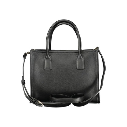 Mario Valentino Black Polyurethane Women Handbag