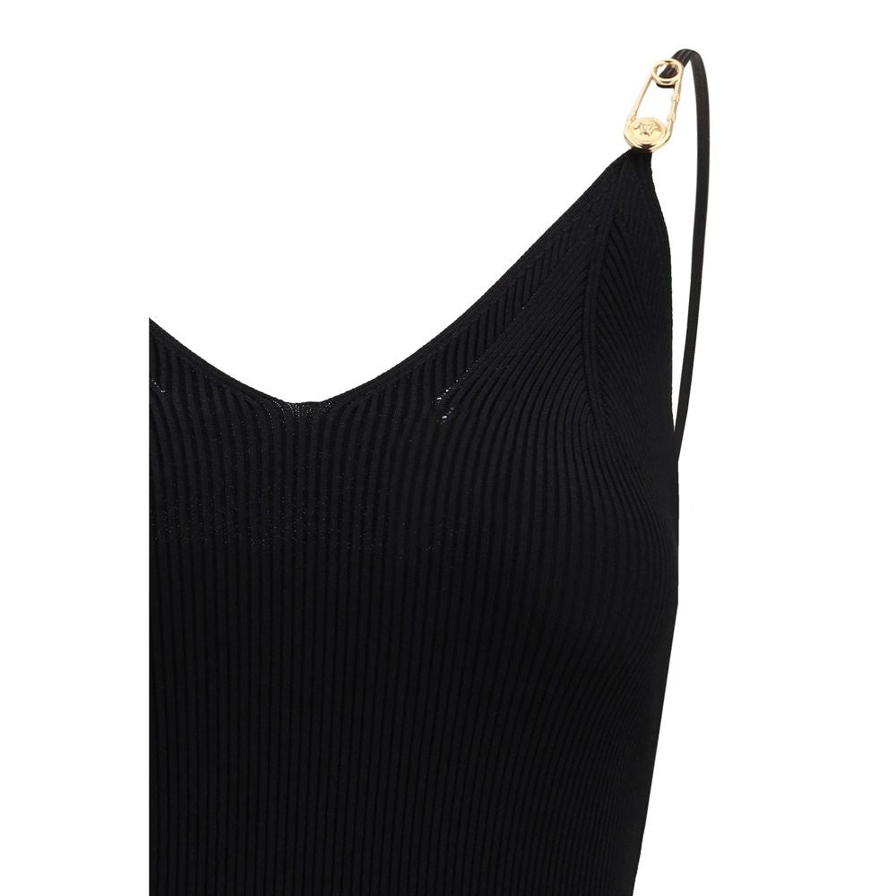 Versace Black Viscose Cocktail Dress