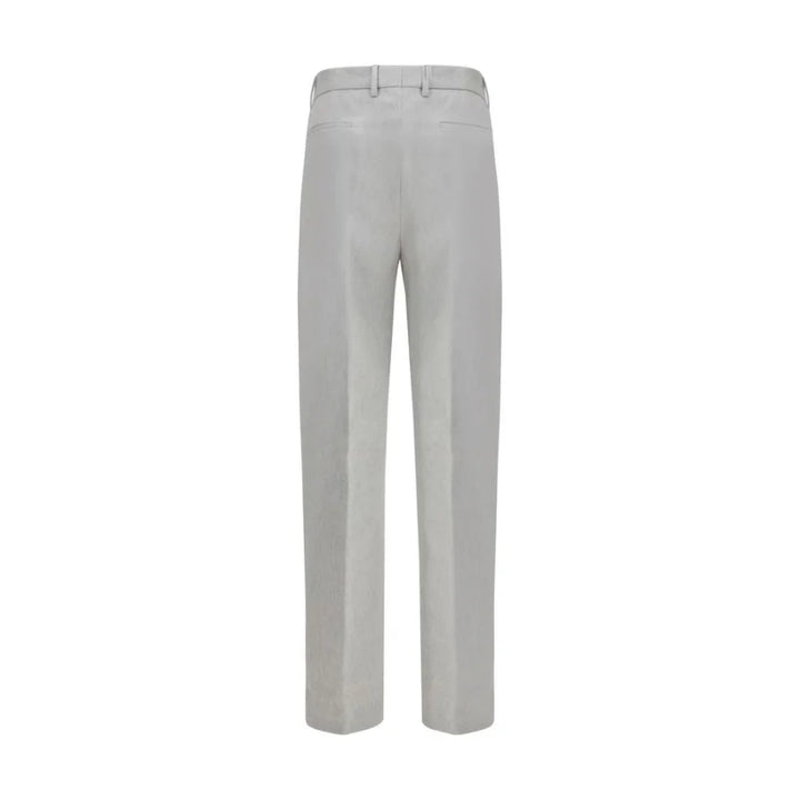 Brunello Cucinelli Gray Wool Casual Pants