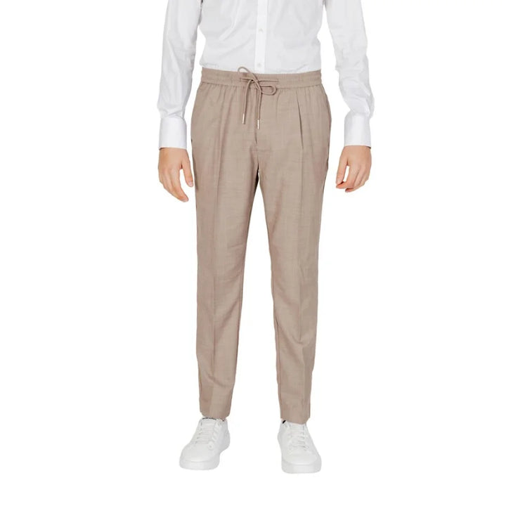 Antony Morato Beige Polyester Casual Pants