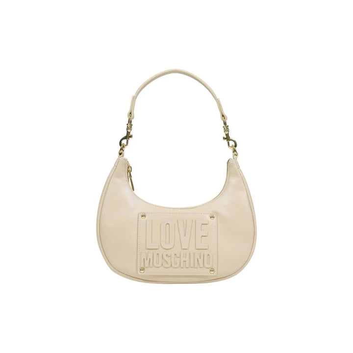 Love Moschino Cream Polyethylene Handbag