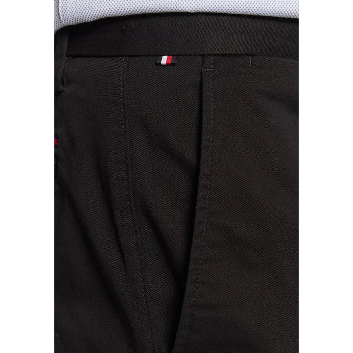 Tommy Hilfiger Black Recycled Cotton Casual Pants
