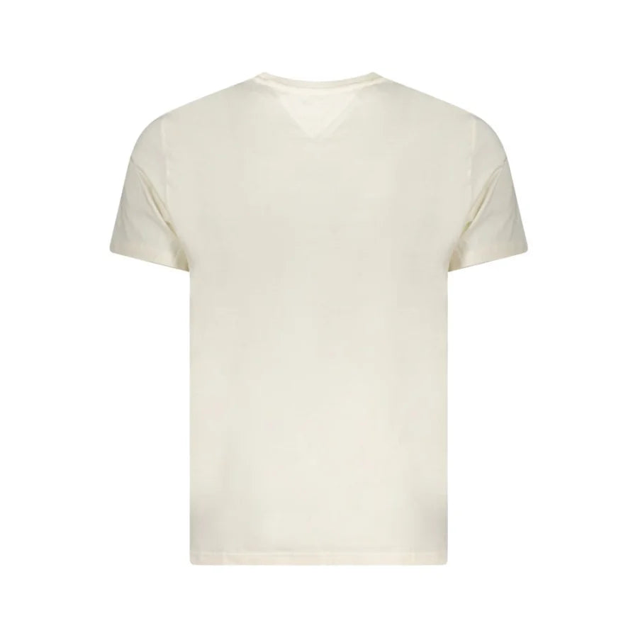 Tommy Hilfiger Beige Cotton Men T-Shirt