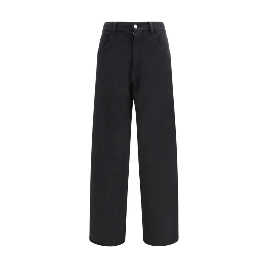 MM6 Black Cotton Athletic Pants