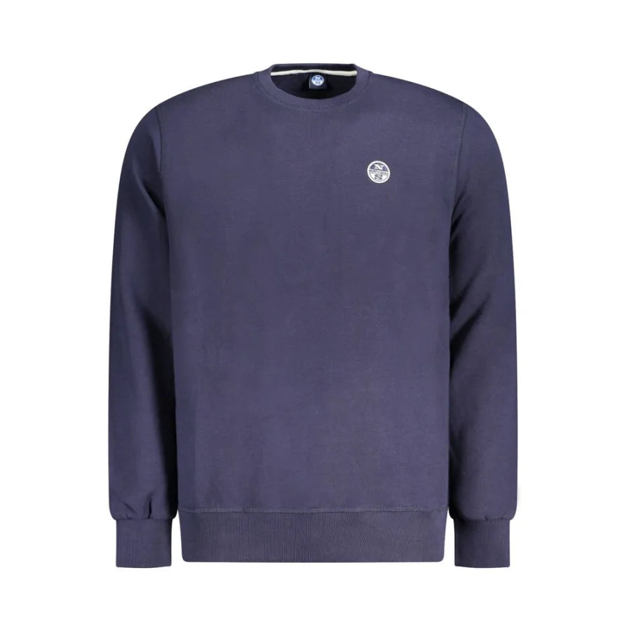 North Sails Navy Cotton Men Sweatshirt