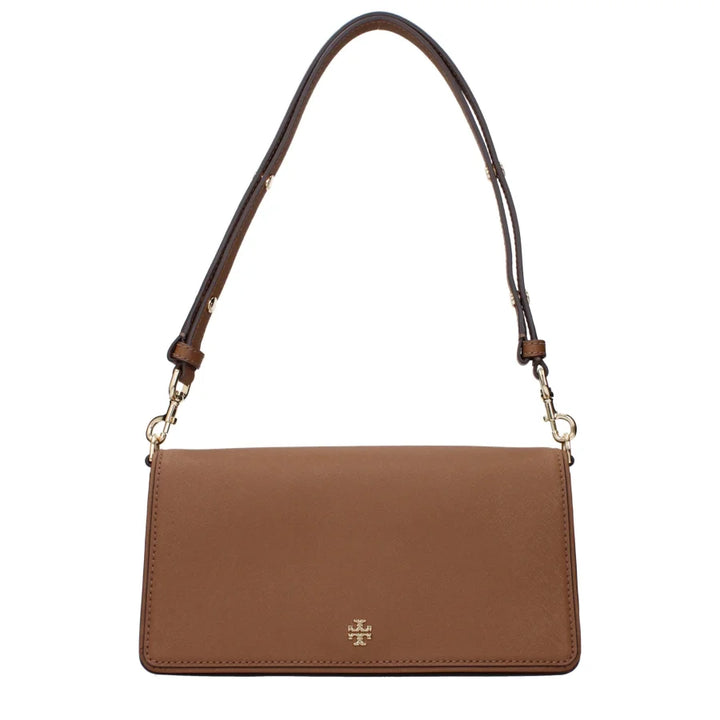 Tory Burch Brown Leather Shoulder Bag