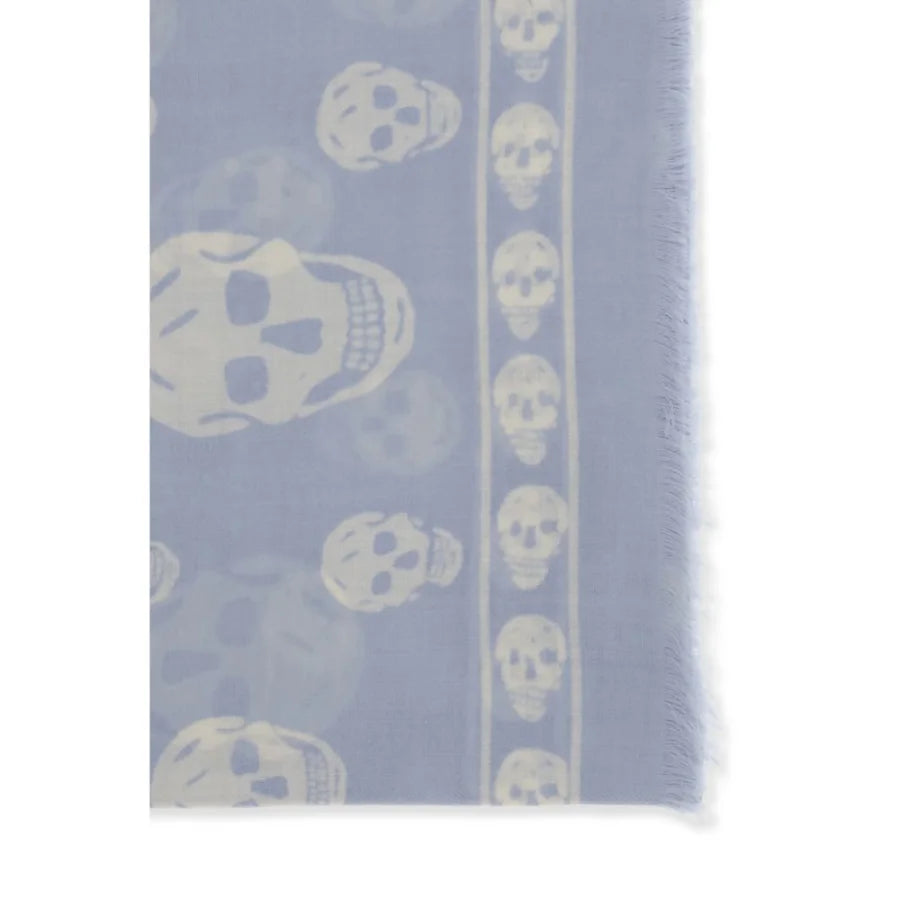 Alexander McQueen Blue Modal Scarf