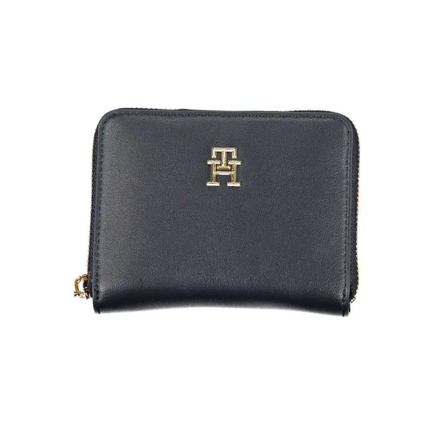 Tommy Hilfiger Blue Polyurethane Women Wallet