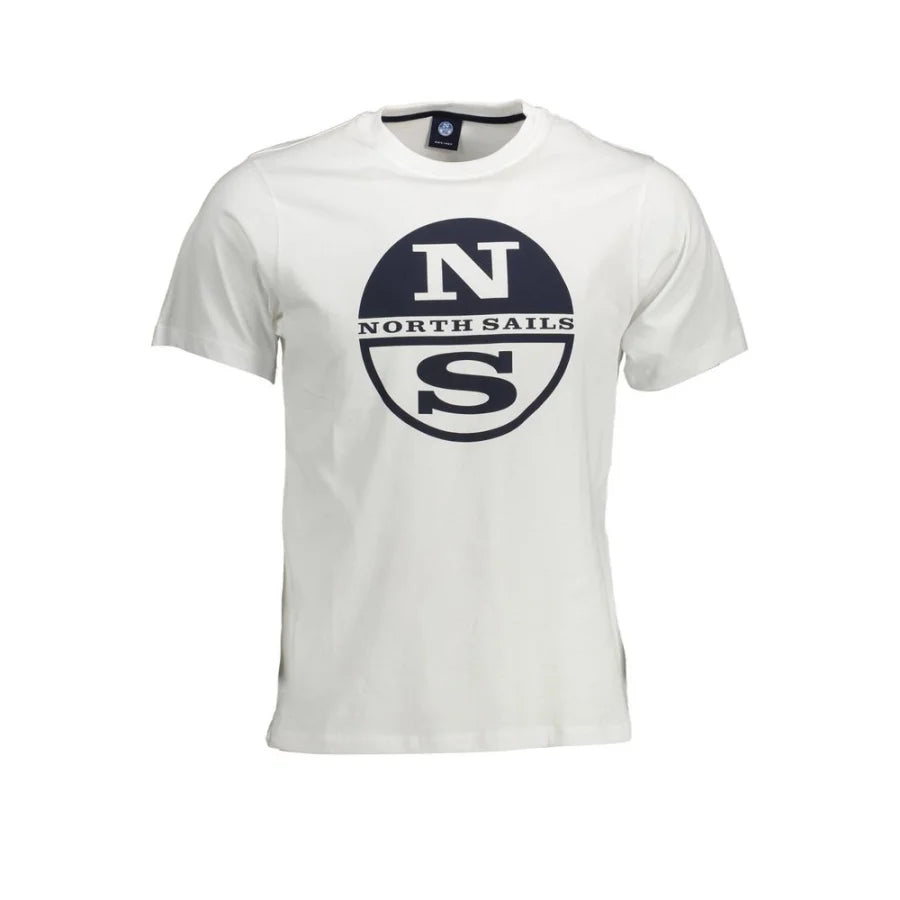 North Sails Bianco Cotton Mens T-Shirt