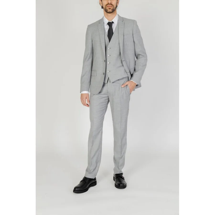 Antony Morato Gray Polyester Dress Pants