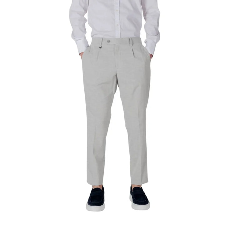 Antony Morato Gray Polyester Dress Pants