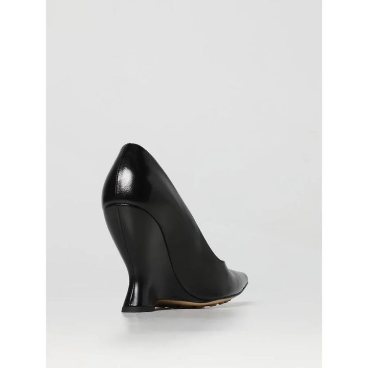 Bottega Veneta Black Leather High Heel Pumps