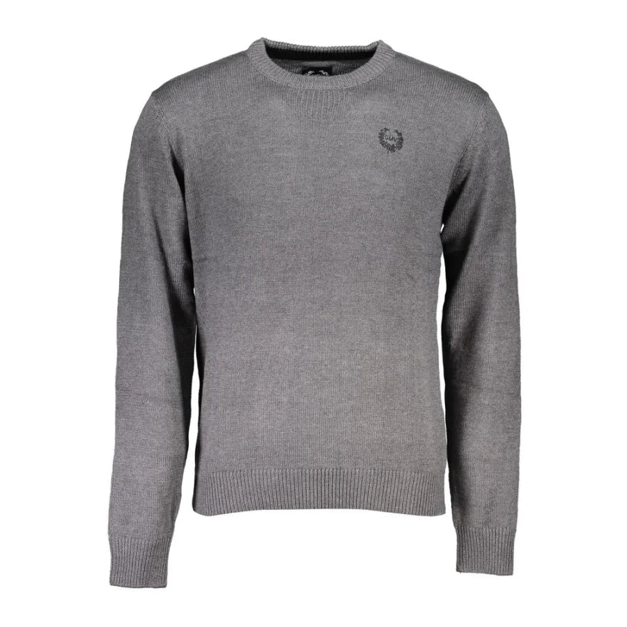 Gianmarco Venturi Grigio Cotton Men’s Sweater