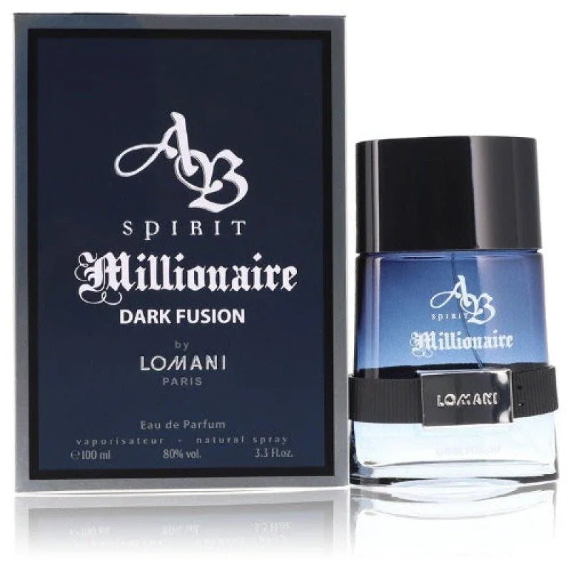 Spirit Millionaire Dark Fusion Eau Bright Citrus Woody Elixir Men’s Cologne Lomani