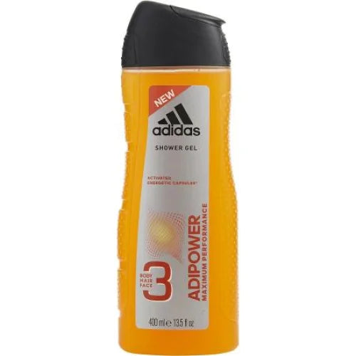 Adidas Adipower 3 In 1 Shower Gel for Men Invigorating Scent Men’s Bath & Body