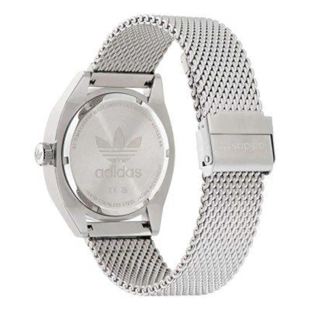 Adidas Gray Stainless Steel Quartz Watch 42MM Water Resistant 10ATM
