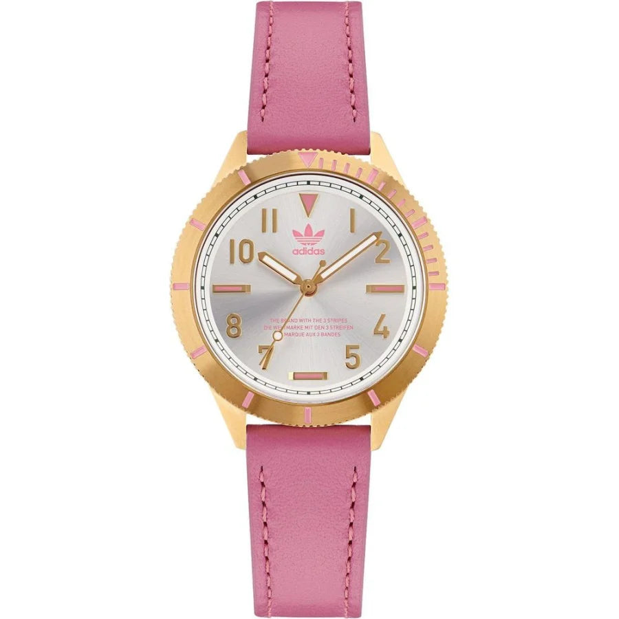 Adidas Multicolor Leather Dress Watch