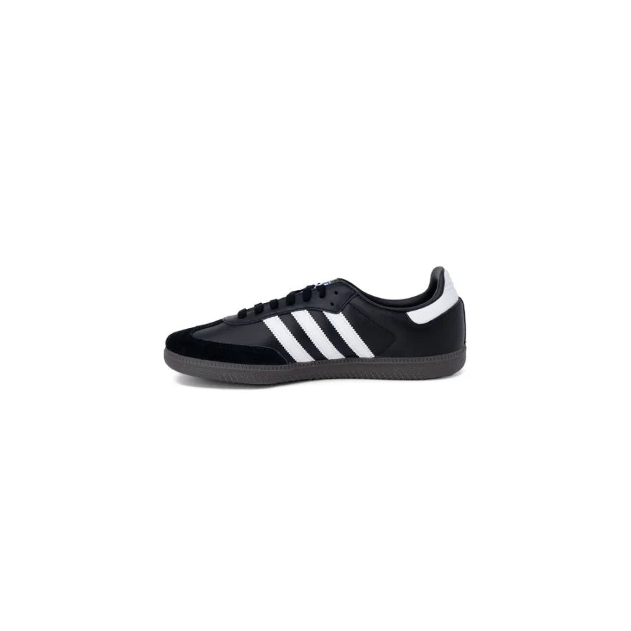 Adidas Originals Black Leather Low Top Sneakers