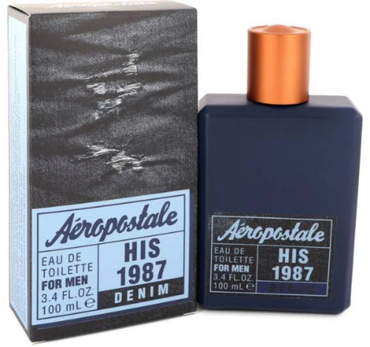 Citrus Fresh Aeropostale Denim Eau with Oak Wood and Warm Vetiver Men’s Cologne
