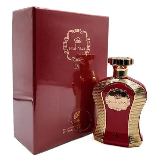 Experience the Allure of Afnan Highness IX Maroon Eau Unisex Fragrance