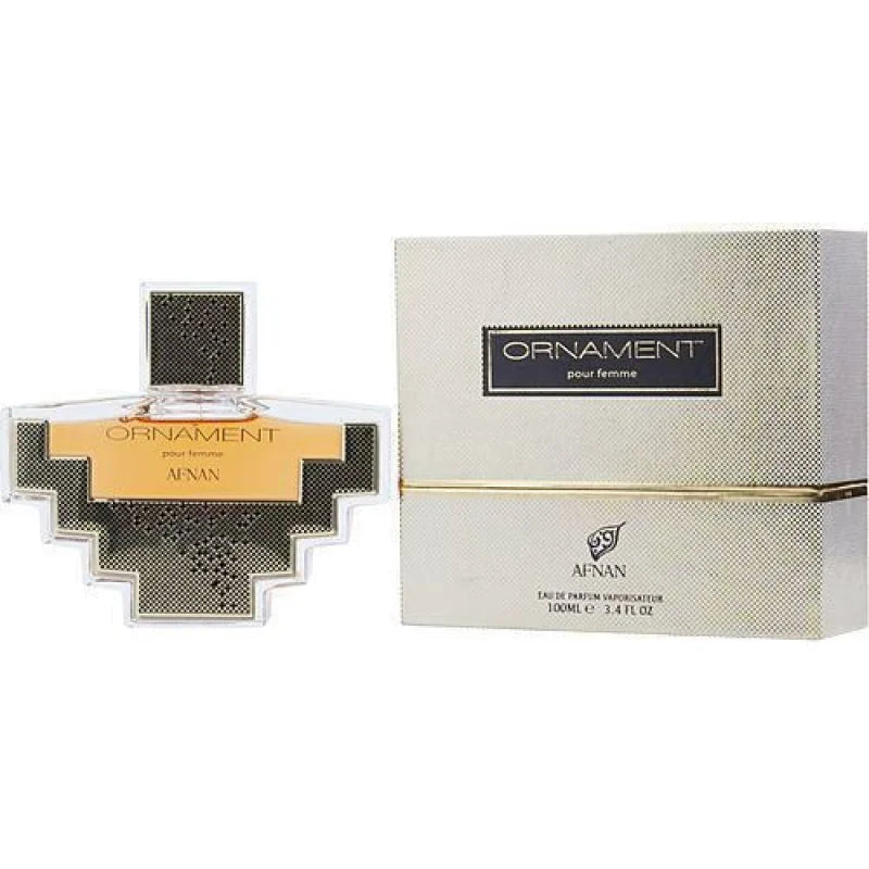 Afnan Women’s Perfume - Ornament Pour Femme Unleashes Golden Luxe Silver Bottle