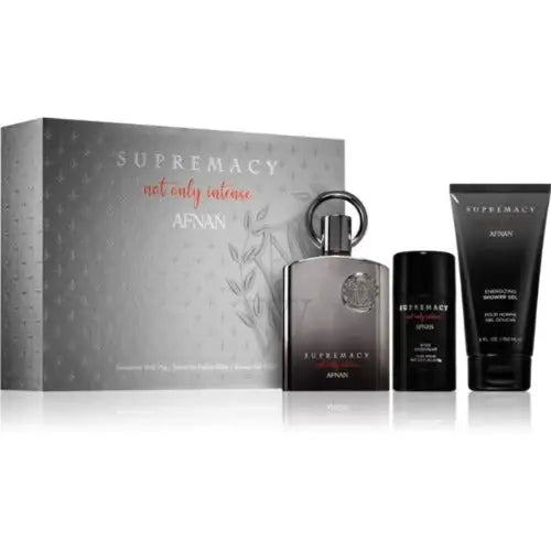 Afnan Supremacy Not Only Intense 3 Piece Gift Set for Luxury Appeal Men’s Sets