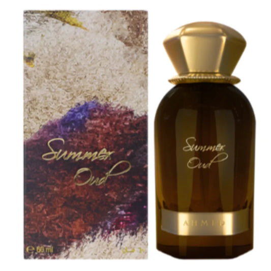 Opulent Ahmed Al Maghribi Summer Oud Eau in Signature Liquid Gold Vial Unisex Fragrance