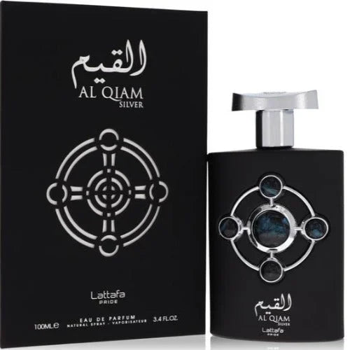Qiam Silver Cologne Bold Fresh Scent with Grapefruit and Sandalwood Men’s Lattafa