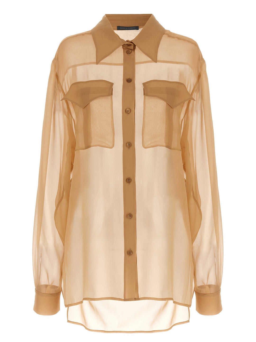 Alberta Ferretti Blouses - Women’s Beige Silk Blouse