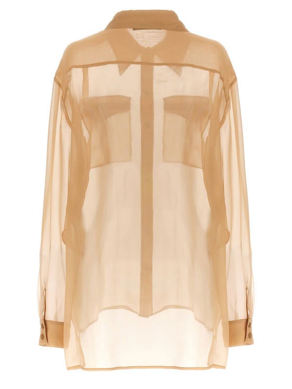 Alberta Ferretti Blouses - Women’s Beige Silk Blouse