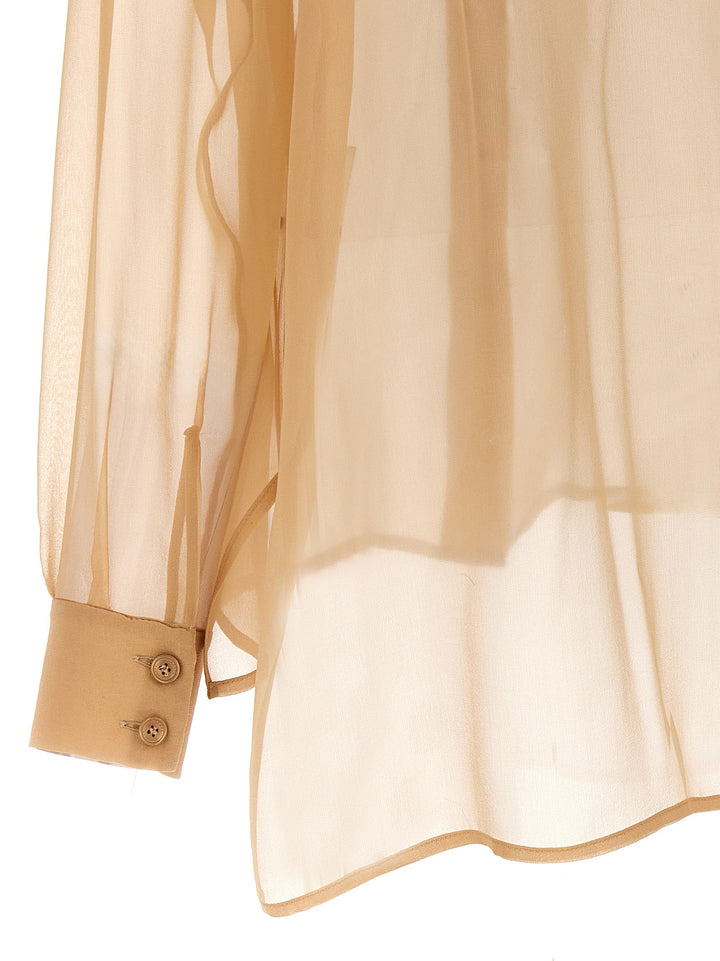 Alberta Ferretti Blouses - Women’s Beige Silk Blouse