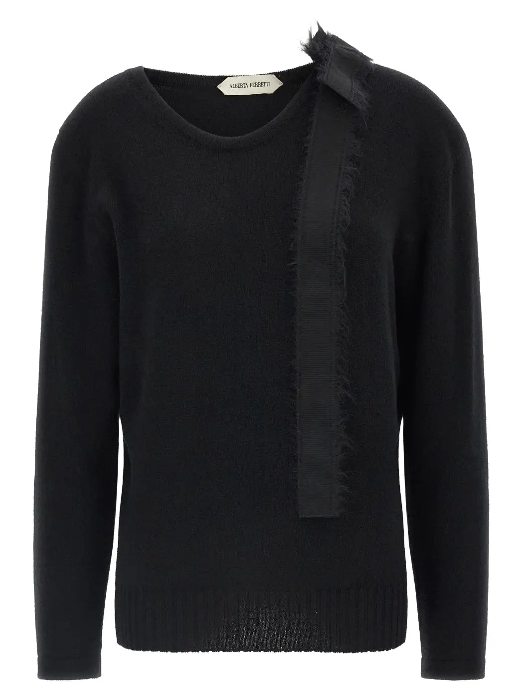 Alberta Ferretti Black Cashmere Cardigan
