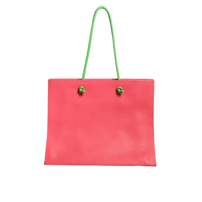 Alberta Ferretti Wednesday Leather Shopping Bag Statement Tote