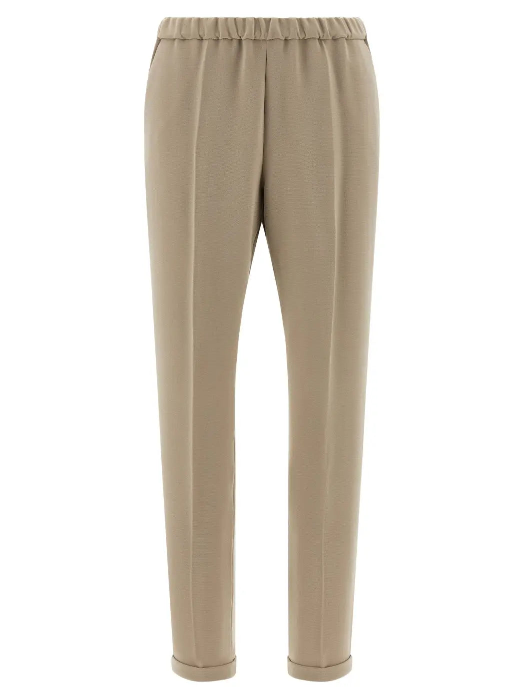 Alberto Biani Beige Triacetate Casual Pants
