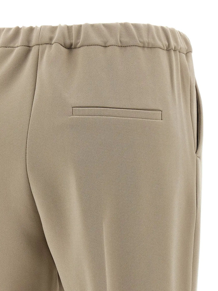 Alberto Biani Beige Triacetate Casual Pants