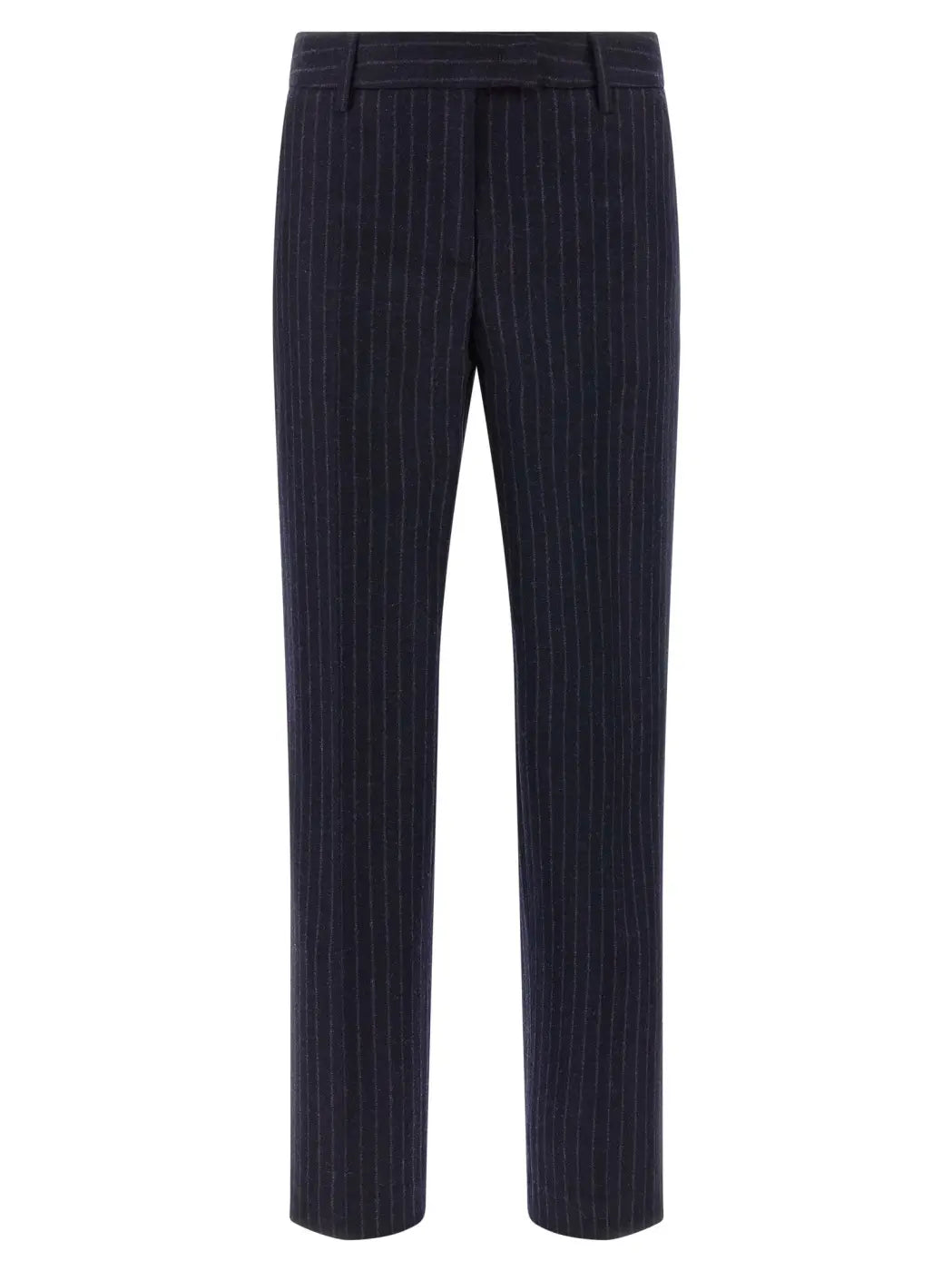 Alberto Biani Blue Virgin Wool Dress Pants