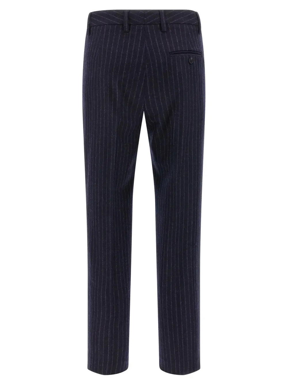 Alberto Biani Blue Virgin Wool Dress Pants