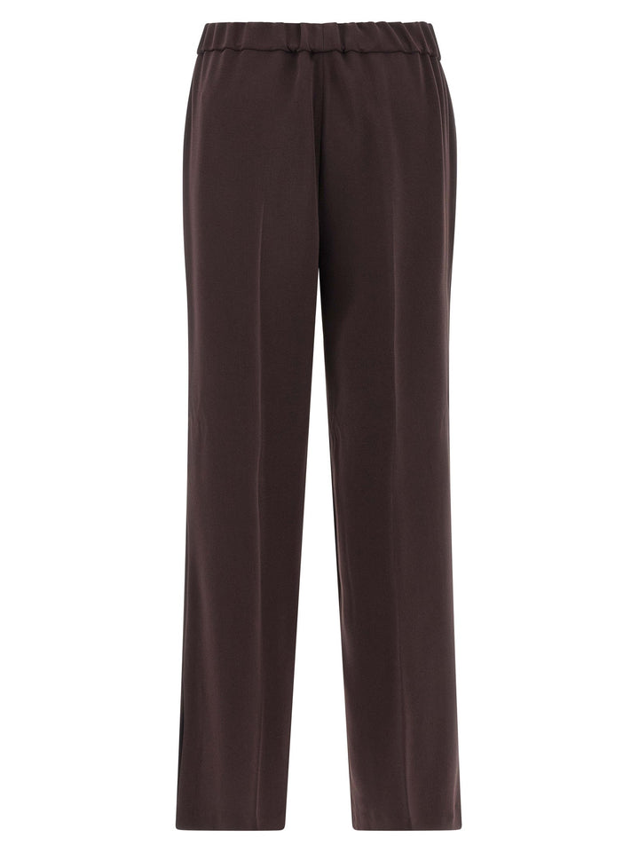 Alberto Biani Brown Triacetate Casual Pants