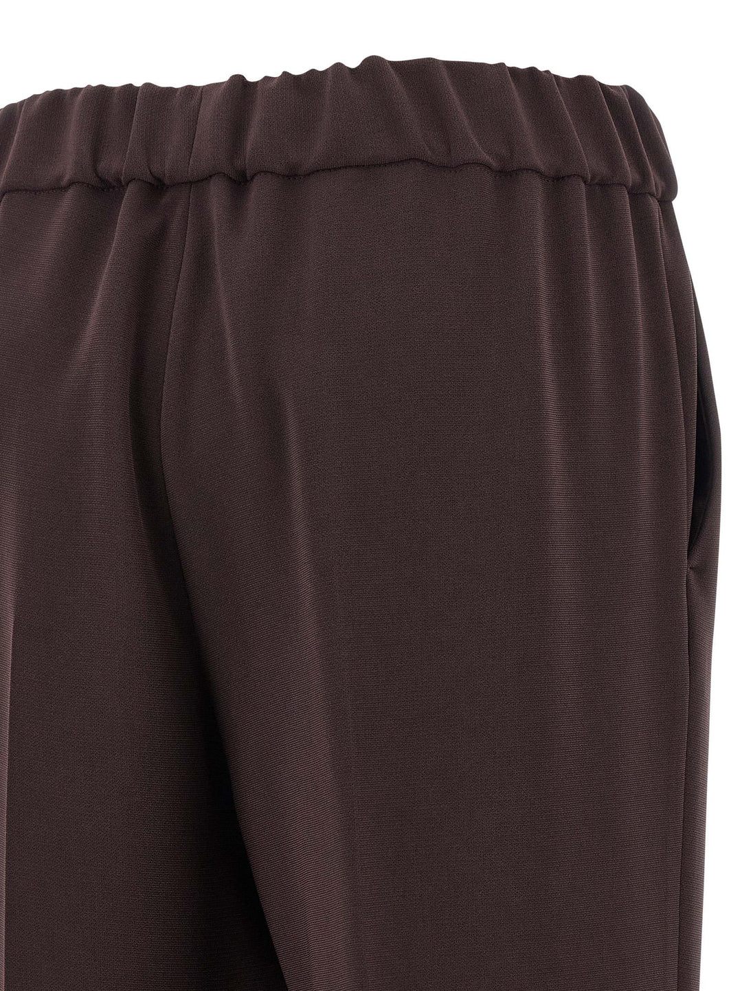 Alberto Biani Brown Triacetate Casual Pants