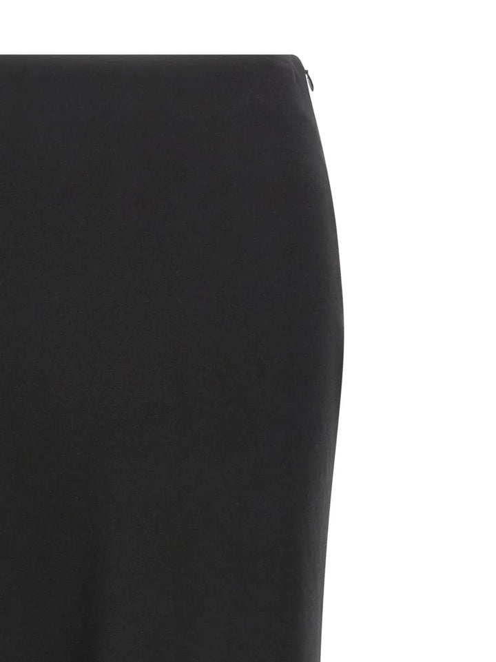 Alessandra Rich Black Virgin Wool Mini Skirt