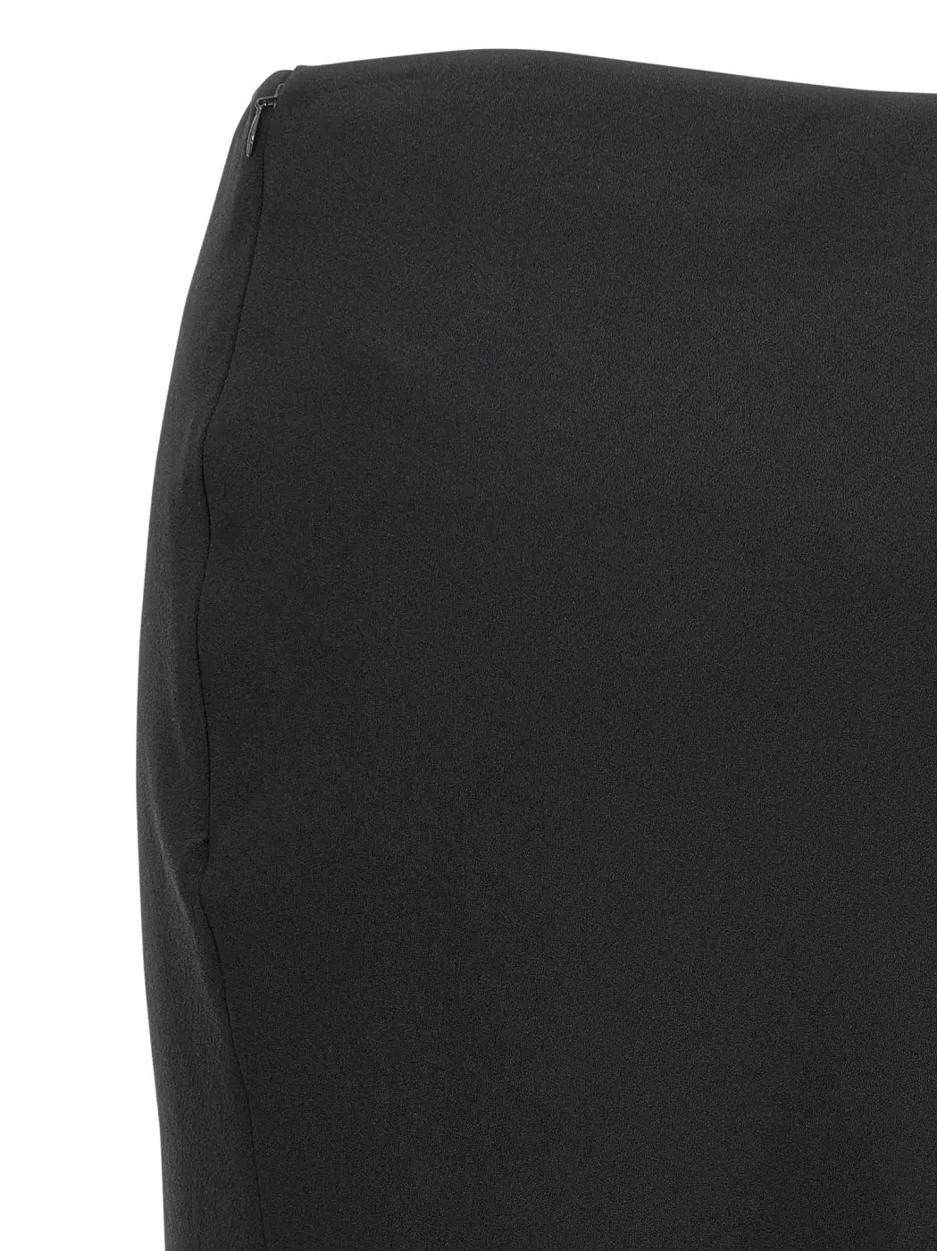 Alessandra Rich Black Virgin Wool Mini Skirt