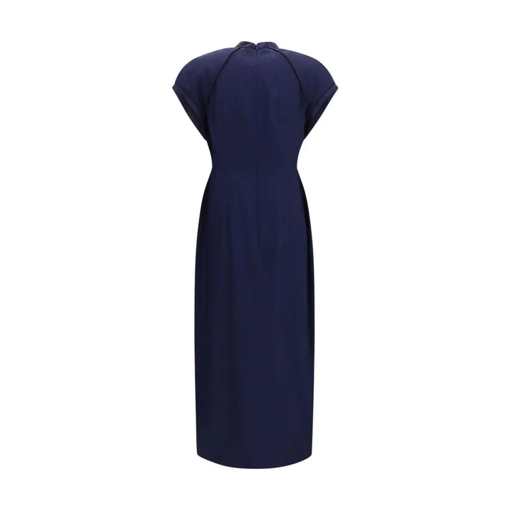 Alessandra Rich Blue Silk Casual Dress