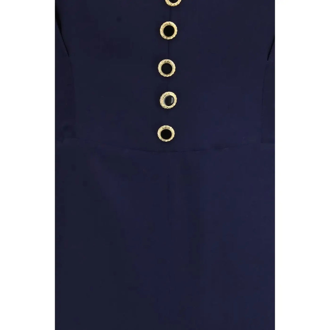 Alessandra Rich Blue Silk Casual Dress